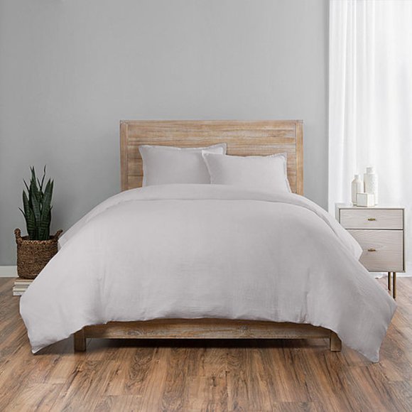 NWT 100% Cotton Machine washable King Contemporary 3pcDuvet Set with 2 shams